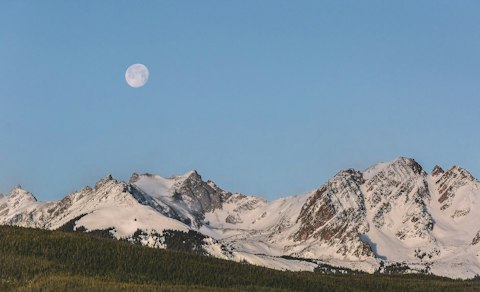 Gaze upon the dramatic Tenmile Range peaks rising above the Blue River valley, about forty-minutes by car