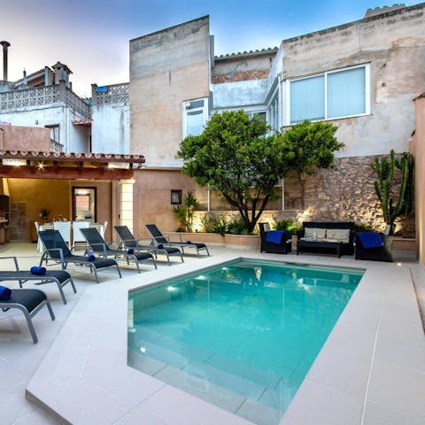Take a dip in your private swimming pool