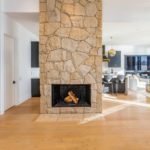 Gather around the fire with a glass of Californian wine when the nights turn chilly