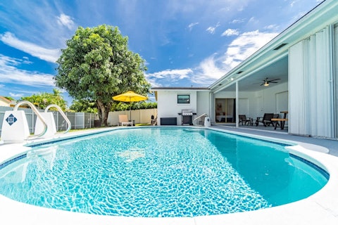 Slip into the pool after a day in the Florida sun