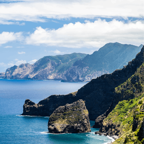 Explore the beautiful beaches and coves nestled on the coast of Maderia