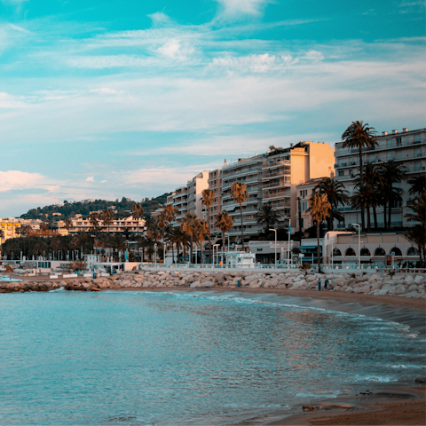 Visit the  beach – just a short stroll away