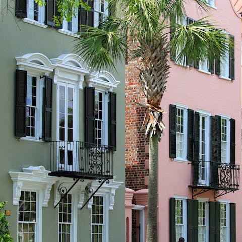 Head to Charleston’s fashionable downtown area