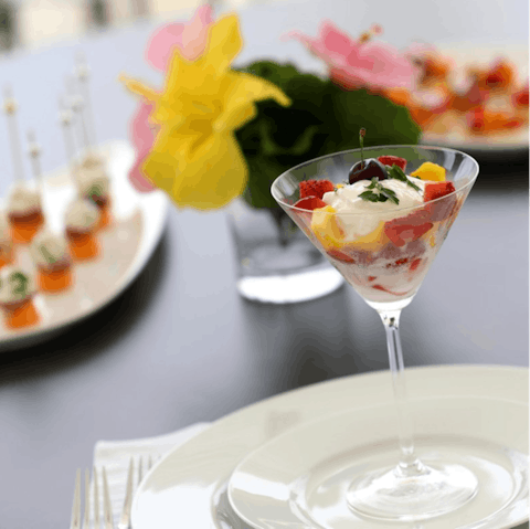 Relax as your chef prepares three delicious meals per day