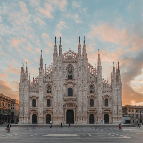 Discover the beautiful Duomo – a fifteen-minute walk away