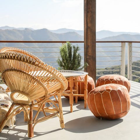 Witness panoramic views of Topanga Canyon