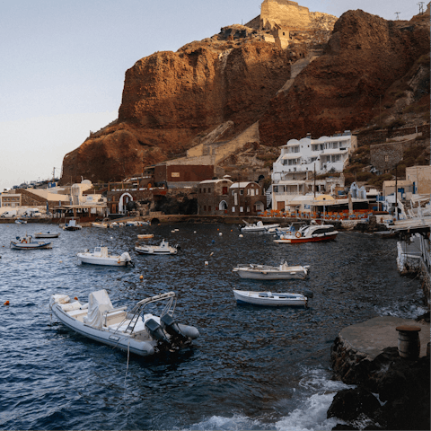 Unwind on the water with a boat trip around the island