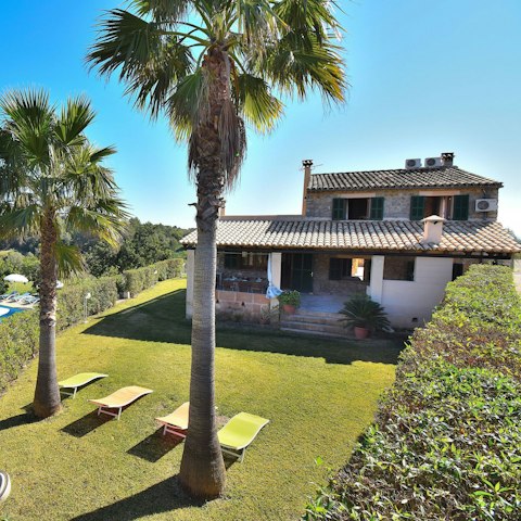 Stretch out on the loungers to soak up the Mediterranean sun
