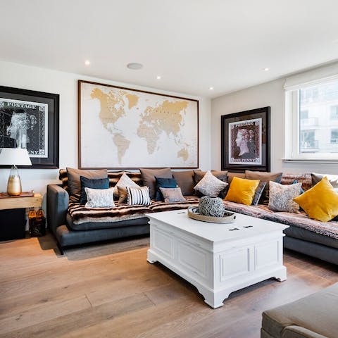 Sip a gin and tonic in the chic lounge area