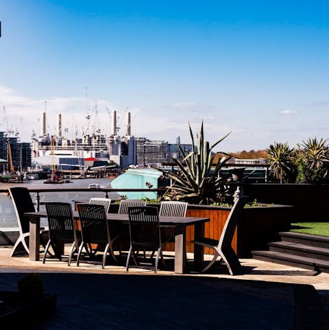 Enjoy breakfast on your sunny private terrace