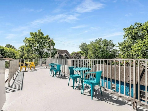 Head up to the roof terrace for magical afternoon drinks