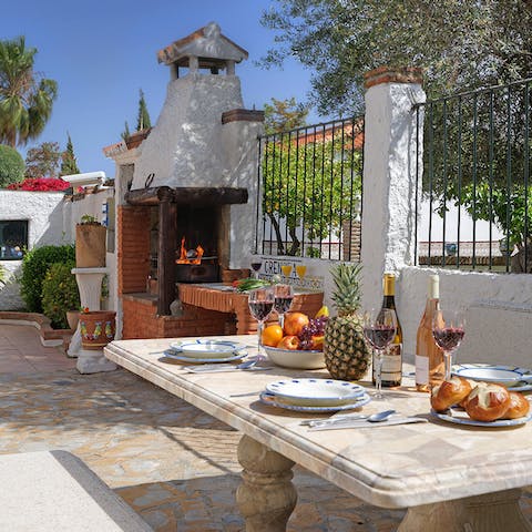 Cook up a family feast on the traditional outdoor grill