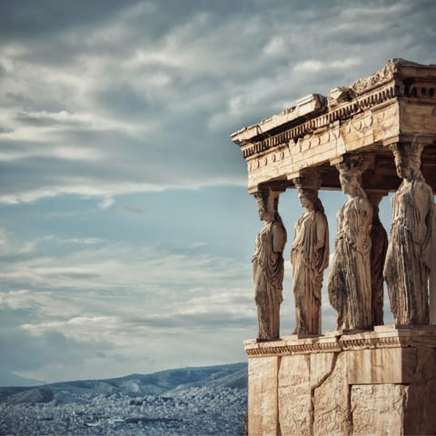 Stroll ten minutes to The Acropolis, and admire the Parthenon Temple