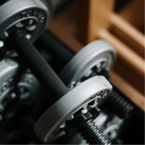 Start the day with a workout in the residents' gym