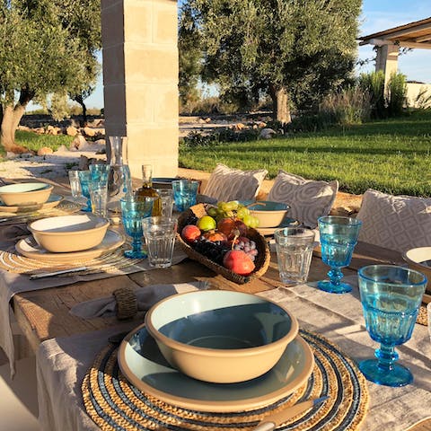 Tuck into some Italian culinary delights at the alfresco dining area