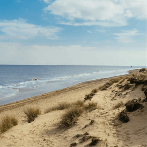 Blow the cobwebs away with seafront strolls – just a five-minute drive or twenty-five minute stroll away
