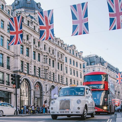 Explore the iconic shops of Oxford Street, based just a short walk from this home