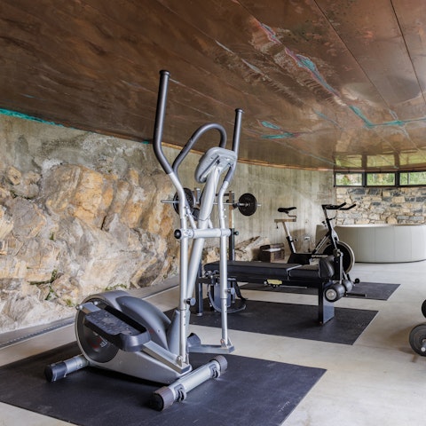 Kickstart your day with a workout in the private gym