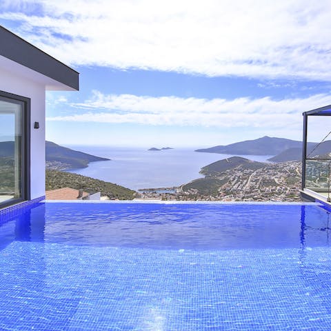 Gaze into intoxicating infinity pool views