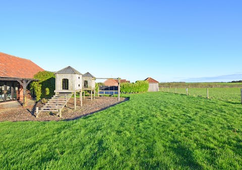 Spend some time exploring the large enclosed garden