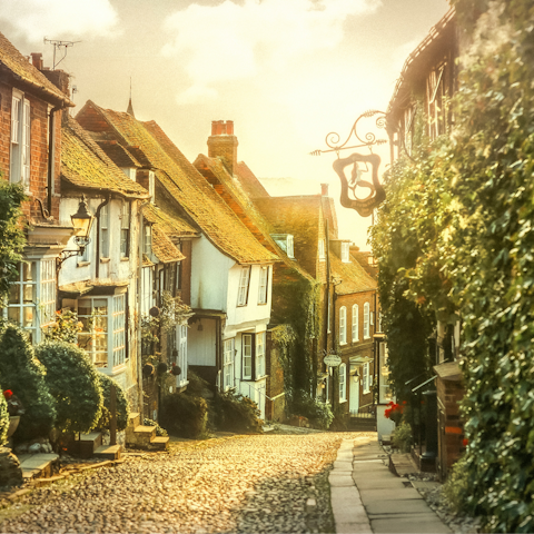 Explore the cobblestone streets of Rye