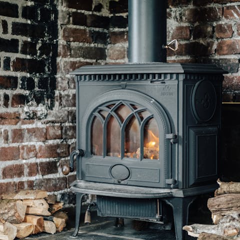 Gather round the woodburning stove