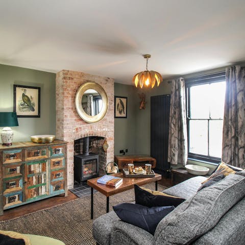 Snuggle up in front of the fire on chilly nights