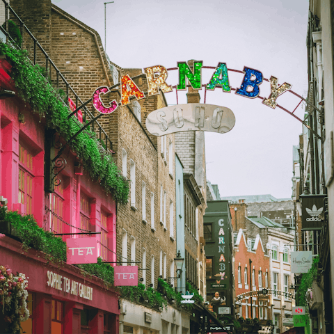 Head to Soho, ten minutes away, for restaurants and bars