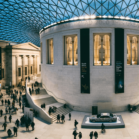 Get lost exploring the halls of the British Museum
