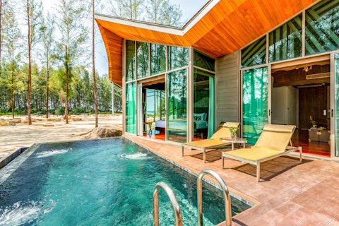 Swim in the private pool to cool off in the heat of the day