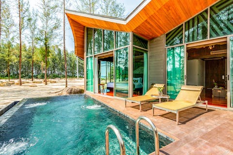 Swim in the private pool to cool off in the heat of the day