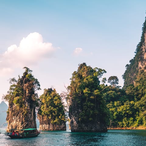 Visit Khao Sok National Park, one of the oldest rainforests in the world