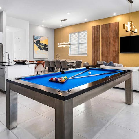 Shoot some pool while you wait for dinner