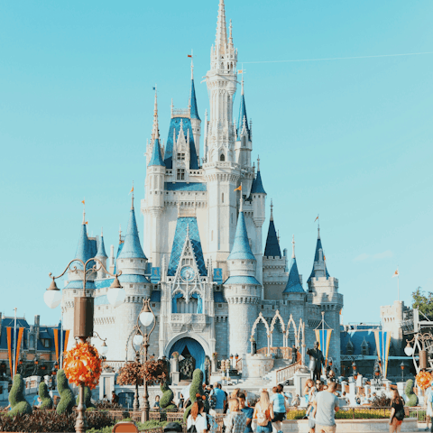 Take a day trip to Walt Disney World, thirty minutes by car