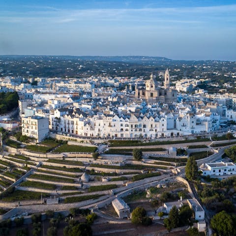 Take a half-an-hour scenic drive to Ostuni