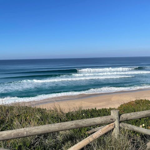 Embrace the waves on the beautiful coast of Lisbon