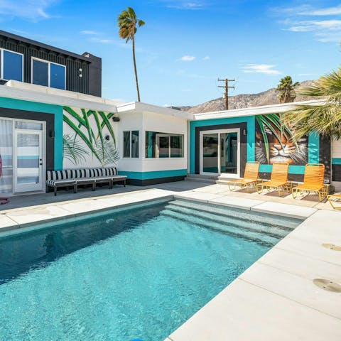 Spend blissful days lounging by the private pool