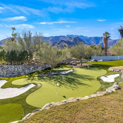 Enjoy fun and friendly competition on the mini golf course