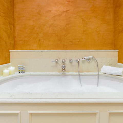 Unwind with a relaxing soak in the two en-suite baths