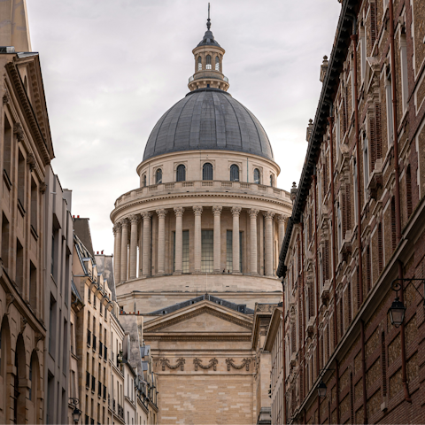 Walk ten minutes to marvel at the magnificent Panthéon