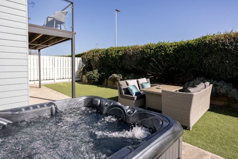 Enjoy an evening bubble in the hot tub