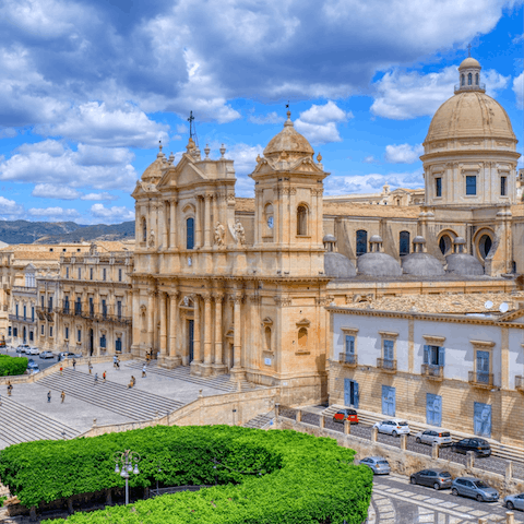 Stay within walking distance of Noto's historic sights and eateries