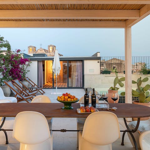 Have a private chef serve up some Italian culinary treats on the terrace