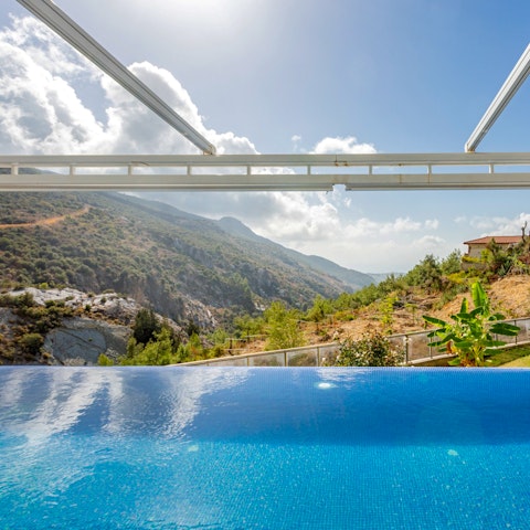 Admire the panoramas from the private pool