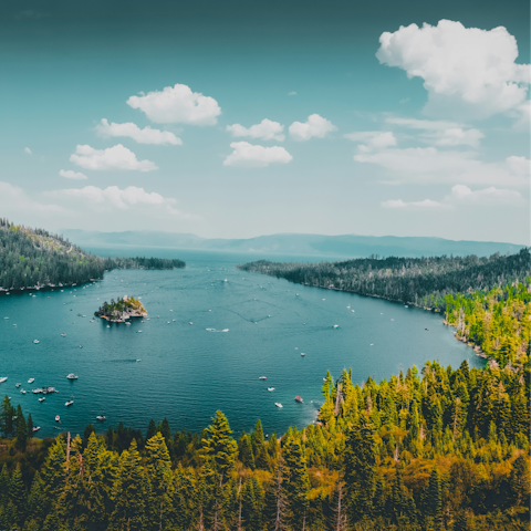 Set off on a hike to discover the stunning scenery