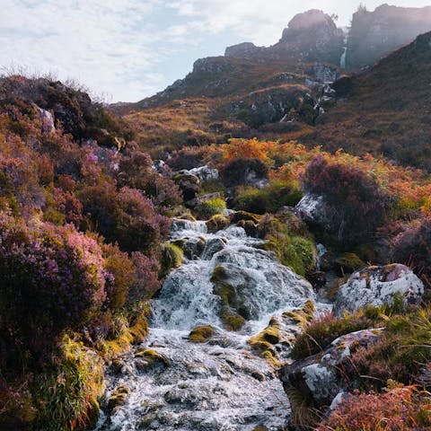Hike or cycle through the dramatic landscapes of Exmoor National Park