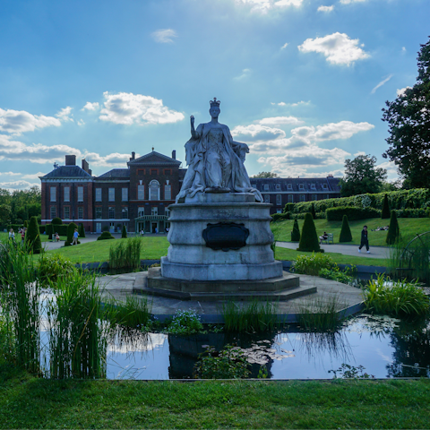 Enjoy the greenery in Kensington Gardens, one minute away