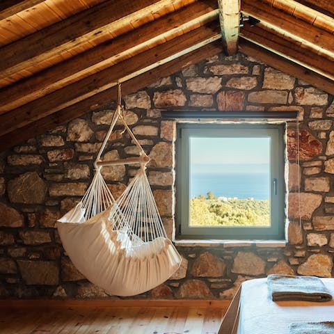 Grab a book or simply admire the scenery from the hammock