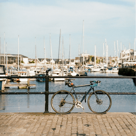 Go for a stroll along the Mayflower Marina, only a quarter of an hour's walk away