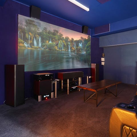 Settle into the home theatre for movie night